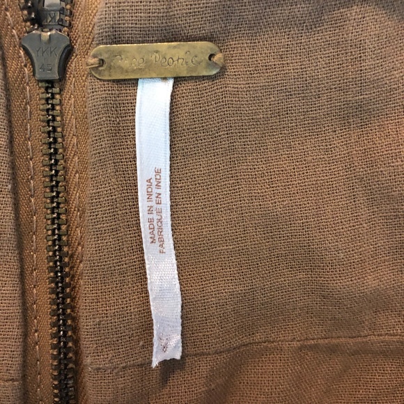 Free People Modern Love Cow Suede Mini Skirt Brown - Picture 6 of 8